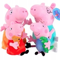 PEPPA PIG MASCOTS SET CELÉ RODINNÉ PUSH TOYS MASCOTS 4 ks PEPA