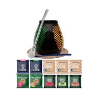 Yerba Mate Starter Set tekvica a bombilla 10x50g 500g