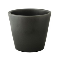 KVETINÁČ SOFIA, keramika, matná čierna, priem 21 cm