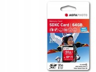 PAMÄŤOVÁ KARTA AGFA SDXC 64 GB TRIEDA 30 100 MB/s V30