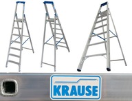 Krause skladový rebrík pre domácnosť (6 schodov + plošina)
