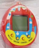 Hračka Tamagotchi, elektronická hra s vajíčkami, červená