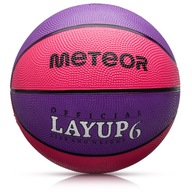 METEOR LAYUP JUNIOR/DÁMSKY BASKETBAL #6 ružová a fialová