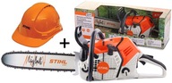 STIHL BENZÍNOVÁ PÍLA HRAČKA + PRILBA