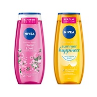 NIVEA SUMMER HAPPINESS Dámsky sprchový gél 250 ml + FLORAL LOVE 250 ml