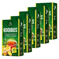 ROOIBOS ČAJ ASTRA CITRÓNOVÝ ZÁZVOR 5x20 VRECOV