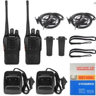 2x BAOFENG BF-888S WALKIE TALKIE 5W