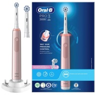 Elektrická zubná kefka Oral-B Pro 3 3400N Sensitive Clean Pink