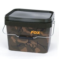 Vedro s klapkou na guličky Pellet a návnadu Fox Camo Square Bucket 10L