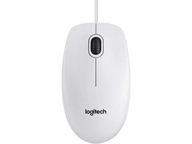 Káblová myš biela LOGITECH B100