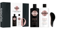 Syoss Keratin šampón + kondicionér + sada štetcov