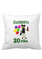 Żajebista 20. vankúšový darček