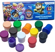 Plagátové farby PAW Patrol School 12 farieb 20 ml St.Majewski