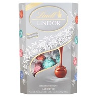 Lindt Pralines, mliečna čokoláda, mix 4 príchutí, 337g