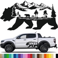 NÁLEPKA Grafika pre obytný príves OFFROAD BEAR MOUNTAINS BEAR 85x44