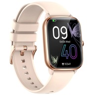 SMARTWATCH KT65 PRO GOLD AMOLED POLKIE MENU EKG DÁMSKY PULZ