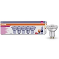 5x GU10 LED žiarovka 3,4W 230lm 3000K Teplá 36° CRI90 STÍMENÁ OSRAM