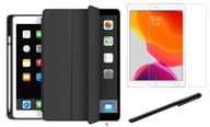 CHYTRÉ Púzdro na ceruzku + TEPENÉ SKLO + STYLUS pre Apple iPad 10.2 9 GEN 2021