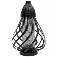 Sviečka Lantern Mesh Openwork Umelecké čierne nadčasové moderné LL26