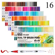 FineLiner Dual Tip Brush Art Markers Pen 12/48/72/