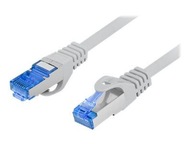 LANBERG patchcord kat.6A FTP LSZH CCA 1,5m šedý