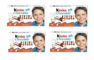 Kinder 100g veľká mliečna čokoláda pre deti, sada 4ks Kinder tyčiniek