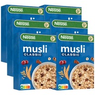 Nestlé Müsli Classic Cereálne vločky, sušené ovocie, 6x350g