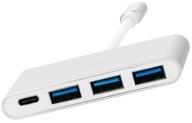 ADAPTÉROVÝ HUB USB C na 3xUSB 3.0 + USB C PD MacBook