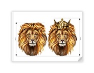 Sugar Print Lion Crown Muž Kráľ