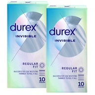 DUREX Invisible supertenké, najtenšie kondómy pre intimitu, 20 ks.