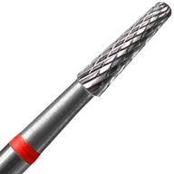 Karbidová fréza Staleks kužeľ červená 2,3/8 mm FT71R023/8