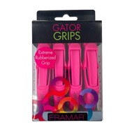 Sponky do vlasov FRAMAR GATOR GRIPS Ružové 4 ks