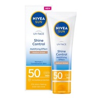 NIVEA Sun UV Face Shine zmatňujúci krém na tvár SPF50 Stredne tónovaný 50ml