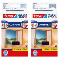 Okenná moskytiéra tesa Comfort 1,3x1,5m čierna x2