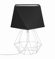 Nočná lampa Diamond LOFT WHITE, čierne tienidlo