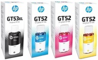 Atrament HP GT53XL GT52 čierna purpurová modrá žltá