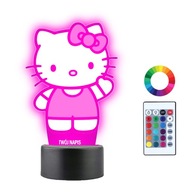 Nočná lampa s názvom Hello Kitty 3D LED