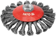 KOTÚČOVÁ KEFA NA ZÁVIATKY. 125MM YATO INOX