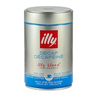 Illy Decaffeinato 250g mletá káva v plechovke