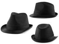 PÁNSKY ČIERNY ČIAPKA GANGSTERS FEDORA, L/XL