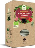 BIO MALINOVÝ A LIMETOVÝ čaj, 25T ECO výrobník