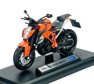 MOTOCYKEL WELLY KTM 1290 SUPER DUKE R 1:18 NOVÝ MODEL