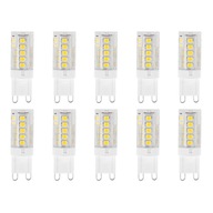 10x G9 LED ŽIAROVKA 5W 400lm 3000K TEPLÁ BIELA