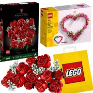 LEGO ICONS 10328 KYTICA RUŽÍ darček na VALENTÍNA + LEGO 40638 + TAŠKA ZADARMO