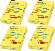 Kopírovací papier Rainbow A4 80g 500 listov žltý x4