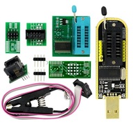 CH341A Programátor pamäte FLASH EEPROM 5V 1,8V adaptéry a súprava Clip XL