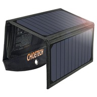 CHOETECH SOLAR NABÍJAČKA SKLADACIA 2x USB