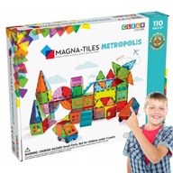 Sada stavebníc Magna-Tiles XXL Metropolis 110 ks