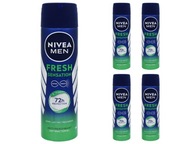 5x ANTIPERSPIRANT DEODORANT NIVEA FRESH SENSATION 72H PROTECTION 150ml