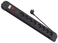 MACLEAN MCE11 POWER STRIP / ČIERNA / 1,5M